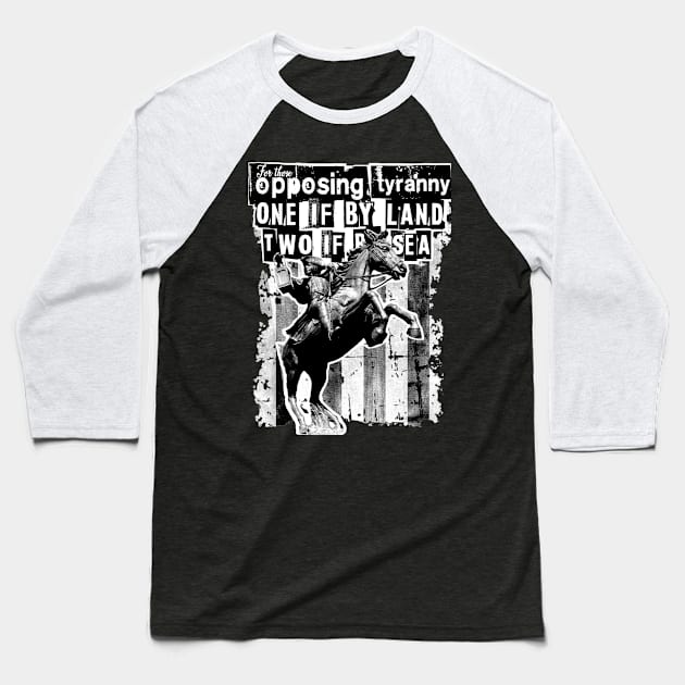 PAUL REVERS RIDE DESIGN B Baseball T-Shirt by REDEEM the RUINS